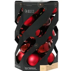 Boule De Noël|KAEMINGK Lot de 30 boules de Noël (D60 mm) Aravis Bordeaux