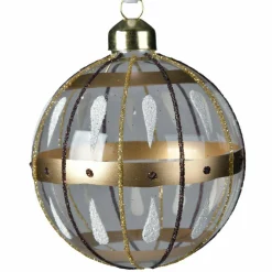 Boule De Noël|KAEMINGK Lot de 3 boules de Noël en verre (D80 mm) Mailen Transparent