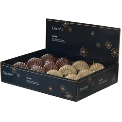 Boule De Noël|KAEMINGK Lot de 12 boules de Noël en verre (D80 mm) pailletées et perle Rose