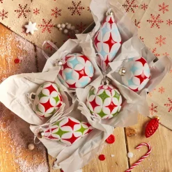 Boule De Noël|KAEMINGK Lot de 12 boules de Noël en verre (D80 mm) Winter time Multicolore