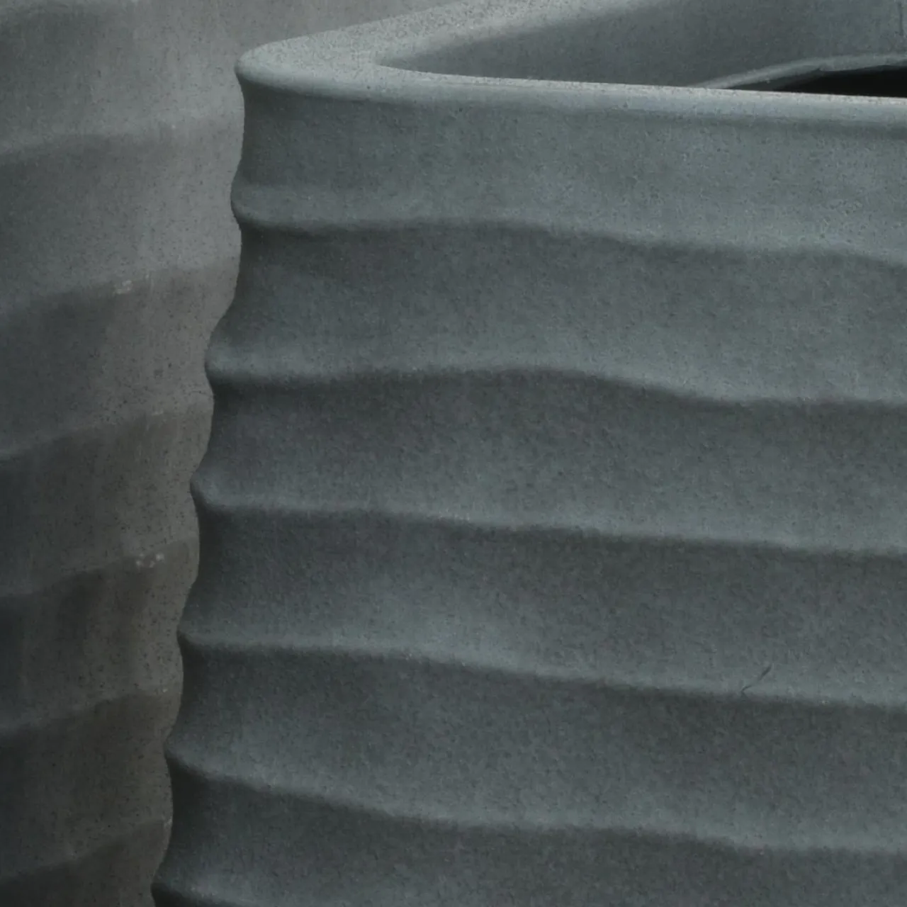 Déco Extérieur Et Cache-Pot|Déco Extérieur Et Cache-Pot|EMINZA Lot de 3 cache-pots d'extérieur carrés (H49-37-27 cm) Jamie Gris effet béton Gris ficelle