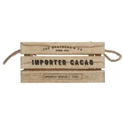 Objet Déco|ATMOSPHERA Lot de 3 caisses cagettes (H15 cm) Colonial Naturel