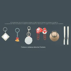 Déco De Table|Feeric Lights & Christmas Lot de 6 crackers Sapin Or