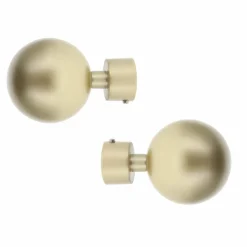 Tringle À Rideau, Barre Et Support|LUANCE Lot de 2 embouts tringle (D20 mm) Jim Théa Or