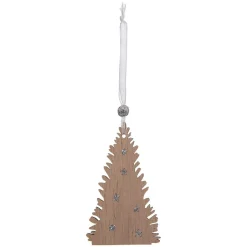 Décoration De Sapin|Feeric Lights & Christmas Lot de 4 flocons de Noël à suspendre (H10 cm) Natural Blanc