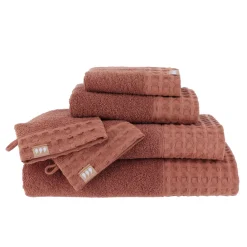 Linge De Bain|Gant De Toilette|TENDANCE Lot de 2 gants de toilette coton (15 x 21 cm) Season Color Ambre