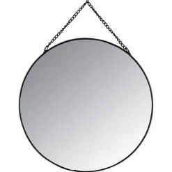 Accessoire Salle De Bain|Miroir|ATMOSPHERA Lot de 3 miroirs en métal (D29 cm) Ovalia Noir