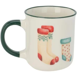 Vaisselle De Noël|KOOPMAN Lot de 4 Mugs de Noël Noël douceur Multicolore