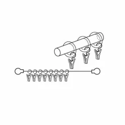 Embrasse, Pince Et Anneaux|LUANCE Lot de 8 pinces Argent