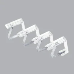 Nappe De Table|DOUCEUR D'INTERIEUR Lot de 4 pinces pour nappe Simple Transparent