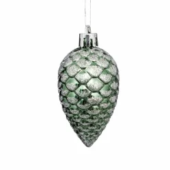 Décoration De Sapin|Feeric Lights & Christmas Lot de 4 pommes de pin à suspendre (H7 cm) Cônes Vert