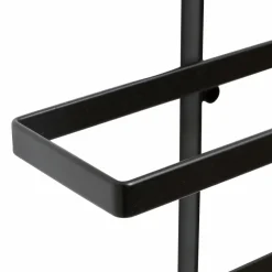 Range Bouteilles|EMINZA Lot de 2 porte-bouteilles muraux métal 12 emplacements (H139 cm) Léo Noir