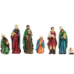 Personnages De Crèche|KAEMINGK Lot de 7 santons (Hauteur 12,50 cm) d'Achille Multicolore