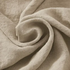 Serviette De Table|EMINZA Lot de 3 serviettes lin lavé (40 x 40 cm) Louise s Beige