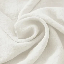 Serviette De Table|EMINZA Lot de 3 serviettes lin lavé (40 x 40 cm) Louise hes Blanc