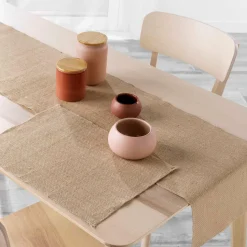 Chemin Et Set De Table|DOUCEUR D'INTERIEUR Lot de 2 sets de table jute (33 x 45 cm) Leny Beige
