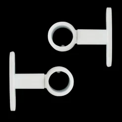 Tringle Plafond|Tringle À Rideau, Barre Et Support|LUANCE Lot de 2 supports tringles (L50 / D20 mm) Jim mat Blanc