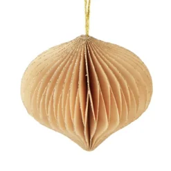 Déco Et Objet De Noël|Décoration De Sapin|KOOPMAN Lot de 9 suspensions de sapin (D60 mm) Fermeture papier magnétique , blanc et or Beige