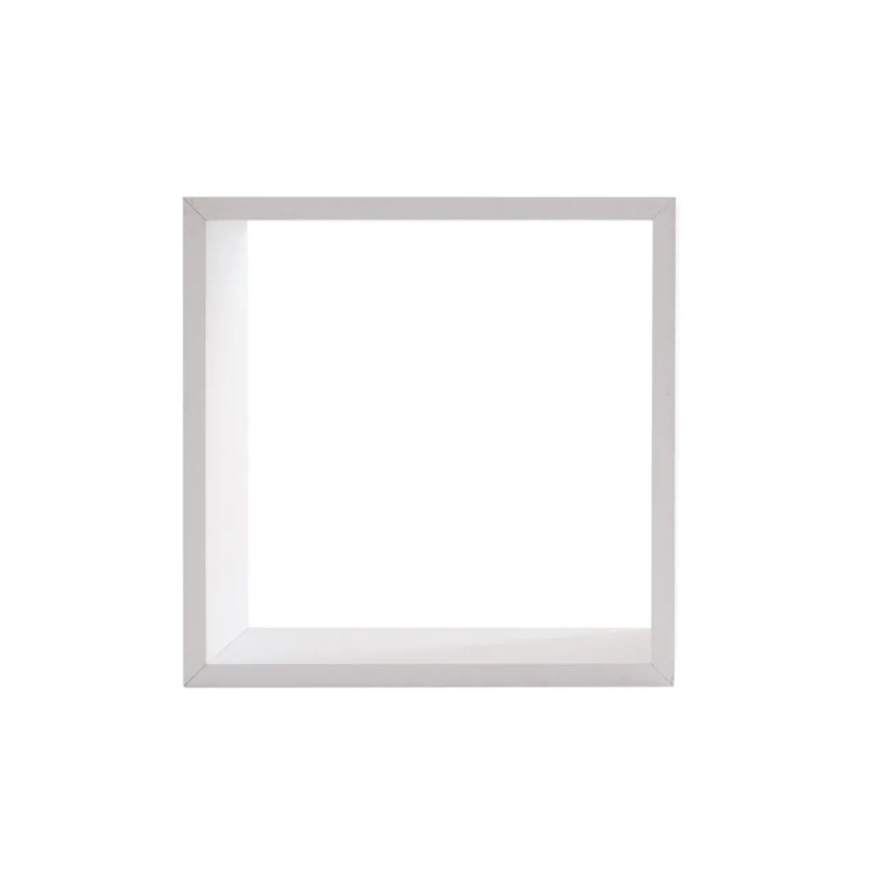 Étagère Murale|ATMOSPHERA Lot de 3 étagères bois (H15-20-25 cm) Cube Blanc