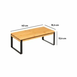 Rangement Et Organisateur|5 Five Simply Smart Lot de 2 étagères gigognes (40 x H15 cm) Blackbambou Noir