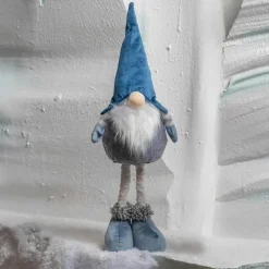 Père Noël, Animaux Et Personnage|KAEMINGK Lutin de Noël (H50 cm) Hugues chapeau pointu Bleu
