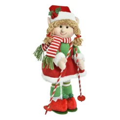 Père Noël, Animaux Et Personnage|CHRISTMAS DREAM Lutin farceur en ski (H46 cm) Martine Multicolore