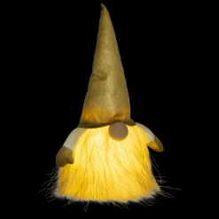 Père Noël, Animaux Et Personnage|Déco Et Objet Lumineux|JJA Lutin lumineux à piles (H40 cm) Rémi et bonnet Dé Or