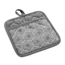Accessoire Cuisine|douceur d'intu017drieur Manique avec poche coton (18,5 x 18,5 cm) Alveis Gris Anthracite