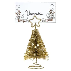 Déco De Table|Feeric Lights & Christmas Marque place (H10 cm) Sapin Or