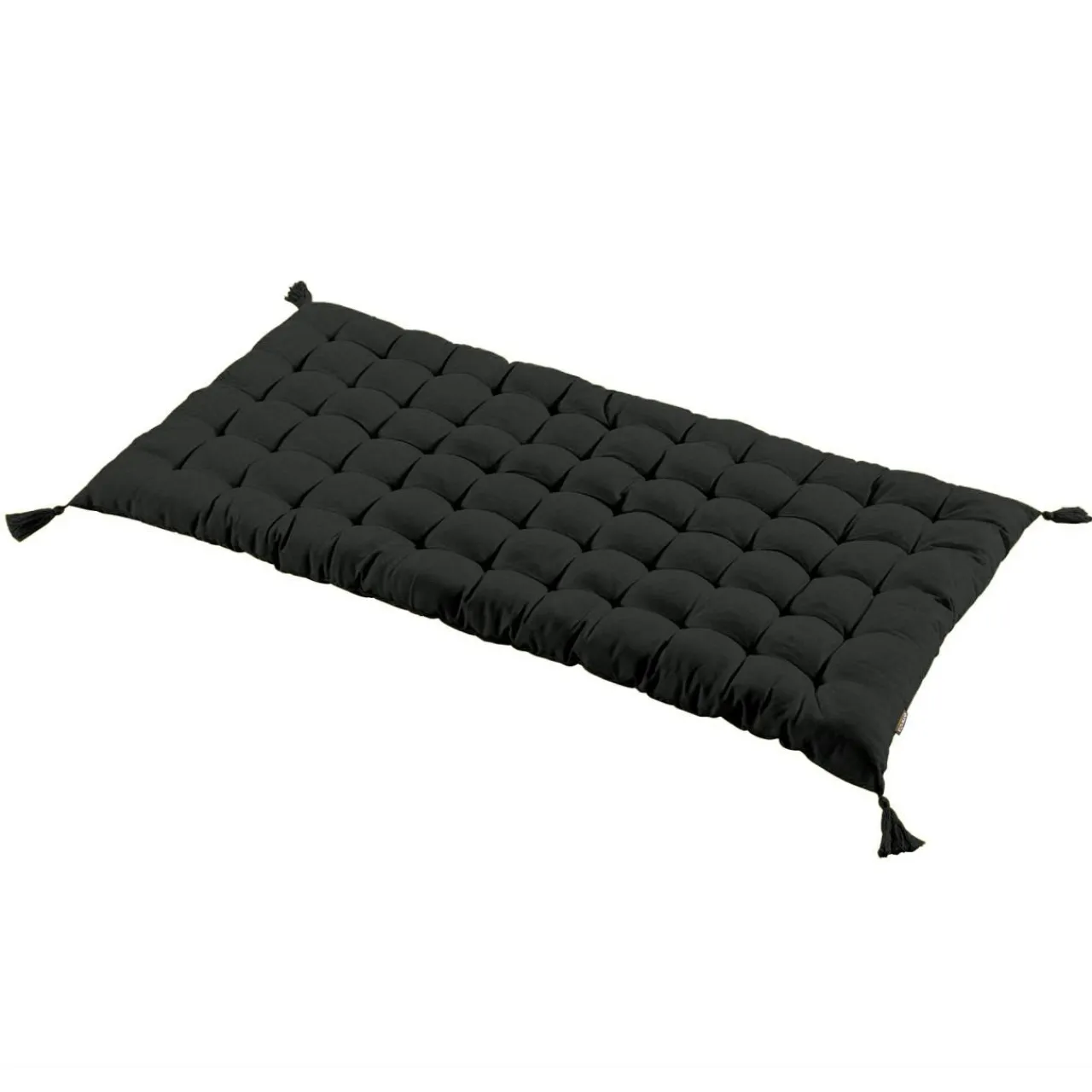 Coussin De Sol|EMINZA Matelas de sol coton (120 x 60 cm) Pixel Noir