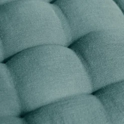 Coussin De Sol|EMINZA Matelas de sol gaze de coton (60 x 120 cm) Gaïa Bleu canard