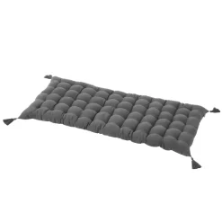 Coussin De Sol|EMINZA Matelas de sol gaze de coton (60 x 120 cm) Gaïa Gris granit Gris foncé