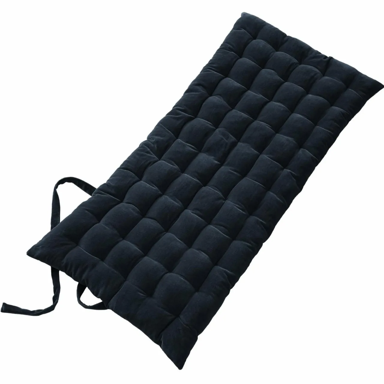 Coussin De Sol|EMINZA Matelas de sol velours de coton (60 x 120 cm) Victor Bleu nuit