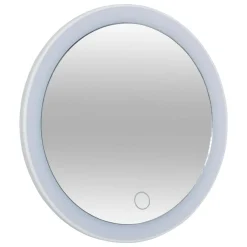 Accessoire Salle De Bain|5 Five Simply Smart Miroir grossissant à poser LED (D18,3 cm) Nota Blanc