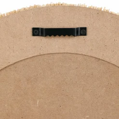 Miroir|OSTARIA Miroir mural en fibres les (H50 cm) Ovale Bohème Beige Naturel