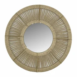Miroir|EMINZA Miroir mural rond en corde (D60 cm) Suva Naturel