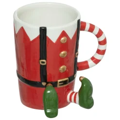 Vaisselle De Noël|FEERIC LIGHTS Mug de Noël Lutin farceur Rouge