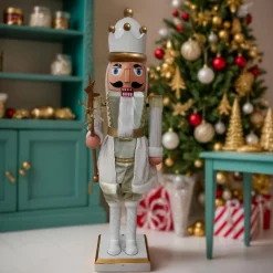 Personnage, Objet Grand Format|Père Noël, Animaux Et Personnage|EMINZA Musicien Casse-noisette (H160 cm) musical et animé Pavel Blanc