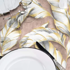 Nappe De Table|douceur d'intu017drieur Nappe enduite PVC rectangulaire imperméable (240 x 140 cm) Ebany Chocolat