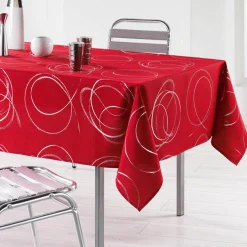 Nappe De Table|DOUCEUR D'INTERIEUR Nappe rectangulaire (150 x 240 cm) Bully Rouge