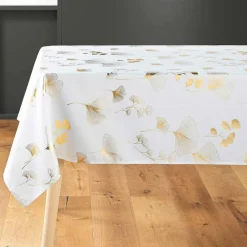 Nappe De Table|DOUCEUR D'INTERIEUR Nappe rectangulaire (150 x 300 cm) Bloomy he Blanc