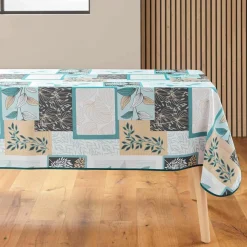 Nappe De Table|douceur d'intu017drieur Nappe rectangulaire anti tache (150 x 240 cm) Faya Vert sauge