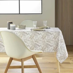 Nappe De Table|douceur d'intu017drieur Nappe rectangulaire anti tache (145 x 240 cm) Nedelia Beige