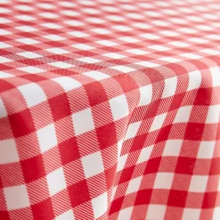 Nappe De Table|EMINZA Nappe rectangulaire anti tache (140 x 300 cm) Elise Vichy Rouge Vichy-rouge