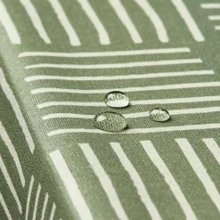 Nappe De Table|EMINZA Nappe rectangulaire coton enduit (150 x 250 cm) Paolo e Vert