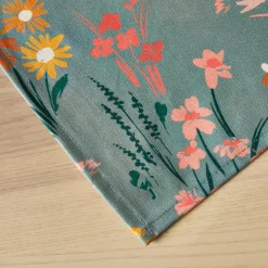 Nappe De Table|EMINZA Nappe rectangulaire coton enduit (150 x 250 cm) Juliette Vert Eucalyptus