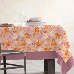 Nappe De Table|EMINZA Nappe rectangulaire coton enduit (150 x 250 cm) Tenerife Multicolore