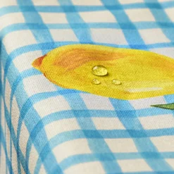 Nappe De Table|EMINZA Nappe rectangulaire coton enduit (150 x 250 cm) Menton e Bleu