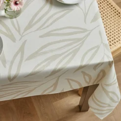 Nappe De Table|EMINZA Nappe rectangulaire coton enduit (150 x 350 cm) Galice Beige