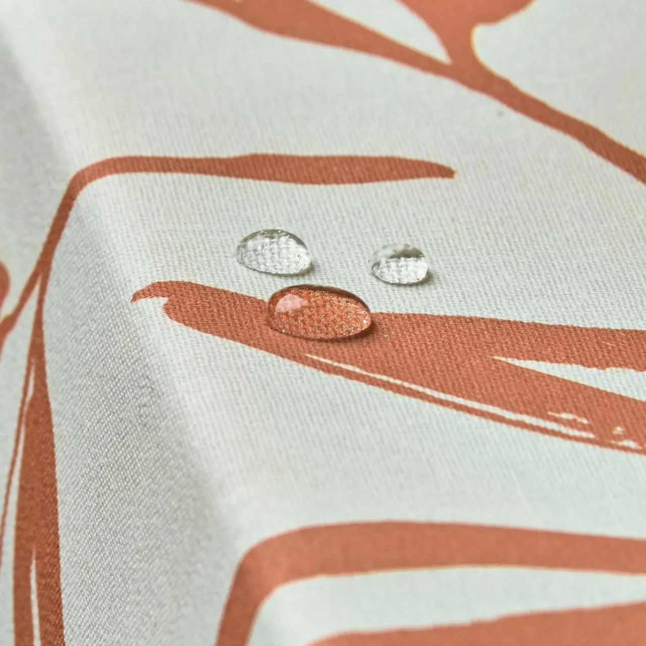 Nappe De Table|EMINZA Nappe rectangulaire coton enduit (150 x 350 cm) Galice Terracotta